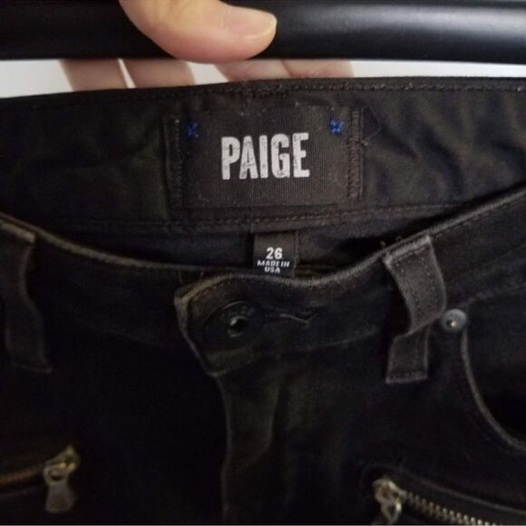 Paige Indio Zip Joannie Skinny Distressed Jeans 26 - Picture 8 of 8